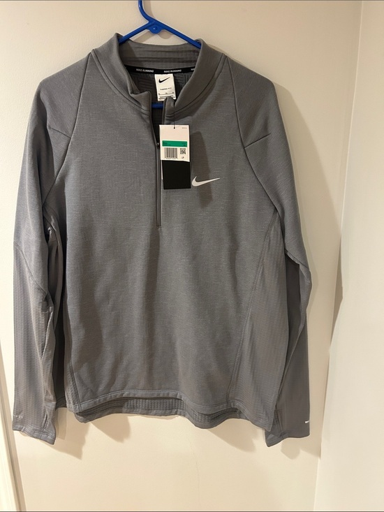 Nike Other - Nike Men’s XL Gray Dri-FIT Running 1/4 Zip Pullover Long Sleeve Top NWT